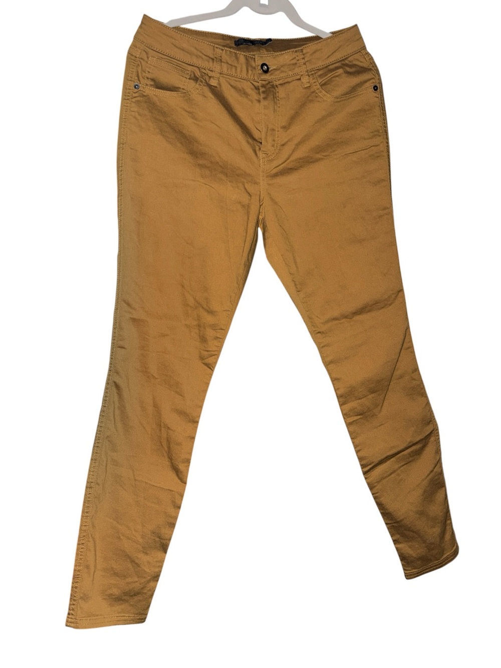 prAna Women’s Oday Jeans Size 10 camel color Straight Leg Pants 30” Inseam - Picture 5 of 8